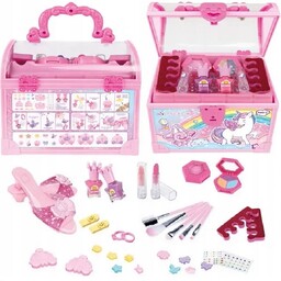Kuferek do Makijażu dla Dzieci Zestaw Kosmetyków Bezpieczne