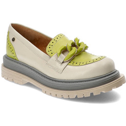 Beżowe Mokasyny Maciejka Stylowe Półbuty Damskie