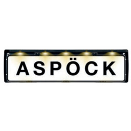 Ramka do tablicy rejestracyjnej z oświetleniem LED ASPOCK