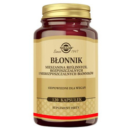 SOLGAR Błonnik Mieszanina błonników, 120 kaps.