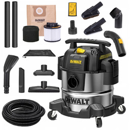Dewalt Odkurzacz Przemysłowy Bezworkowy Inox Set Do Czyszczenia