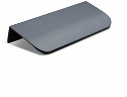 Uchwyt meblowy krawędziowy Poppi 96 Metalowy Czarny Mat