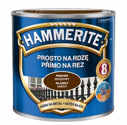 Hammerite Farba Na Rdzę Brązowy Połysk 2.5L