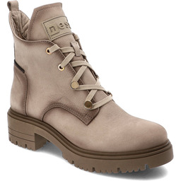 Beżowe Botki Nessi Modne Obuwie Damskie