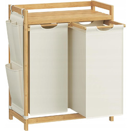 Kosz na pranie Songmics 150 l – beżowy,