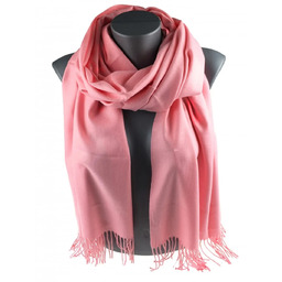 Szalik damski jesienny zimowy GŁADKI szal z frędzlami