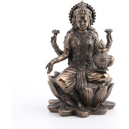 Veronese Design Brązowe wykończenie Lakshmi hinduska na figurce