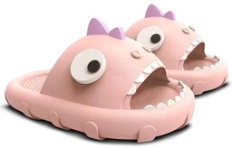 Klapki Gumowe Damskie Pirania Różowe Piankowe Ogrodowe Basenowe