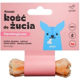 AZANKI Kość do żucia hipoalergiczna ze skóry jelenia