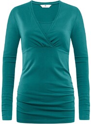 Damska tunika ciążowa turkusowa Bellybutton Maternity, r.M