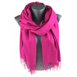 Szalik damski jesienny zimowy GŁADKI szal z frędzlami