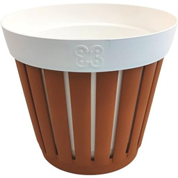 Ecoplast Kreta plastikowa doniczka z recyklingu, osłona doniczki,