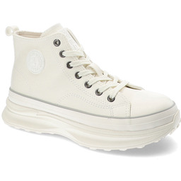 Big Star Białe Sneakersy Obuwie Na Platformie