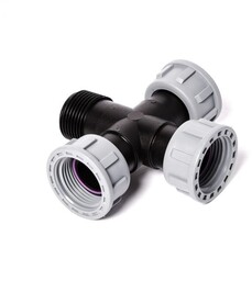 Czwórnik Swivel Oring F-F-F-M 1" do kolektora