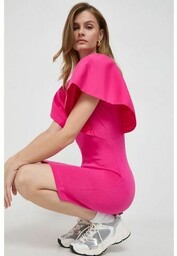 Karl Lagerfeld sukienka kolor różowy mini dopasowana