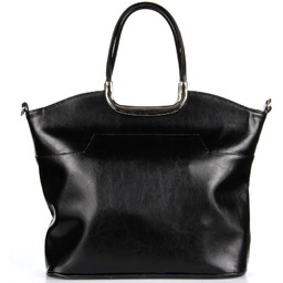 Aktówka kuferek ze skóry naturalnej DAN-A T259 czarna