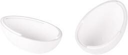 Rayher 30167000 jajko styropianowe, białe, 2-częściowe, 26 cm,