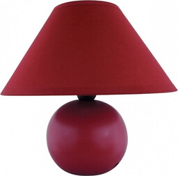 RABALUX 4906 Lampka ceramiczna Ariel E14/40W bordowy