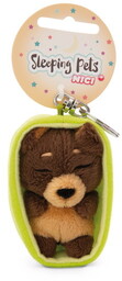 NICI 49990 Brelok Sleeping Pets pies brązowy 8cm,