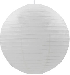 Lumes Biała okrągła lampa wisząca papierowa - EX142-Origa