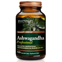 Doctor Life Ashwagandha Professional, 120 kapsułek