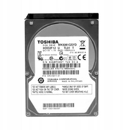 Toshiba 500GB 7.2k 16MB Sata II 2.5'' MK5061GSYD