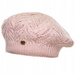 Beret damski DOMINICA Pudrowy róż