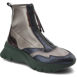 Szare Botki Hispanitas Buty Premium Damskie