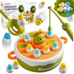 WOOPIE Gra Zręcznościowa Łowienie Dinozaurów 4w1 Katapulta