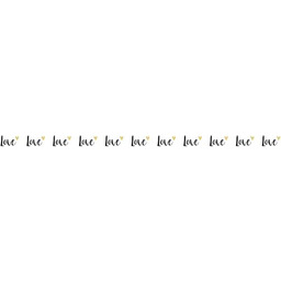 Rayher 50189000 Washi Tape Love z drukiem foliowym,