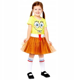 Strój, Kostium przebranie Spongebob dla dziewczynki 4-6 lat,
