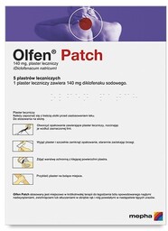 Olfen Patch Plastry lecznicze 140 mg, 5 sztuk