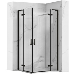 Rea Kabina Prysznicowa REA Hugo Double Czarna 80x80