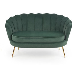 Sofa dwuosobowa tapicerowana zielona Amorinito XL