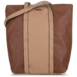 Torebka shopperka z nitowanym paskiem