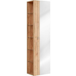 COMAD Słupek łazienkowy CAPRI OAK z lustrem 45