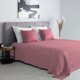 Narzuta na łóżko 260x260 Linen pink, 260 x