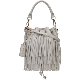 Torebka worek z ekoskóry z frędzlami