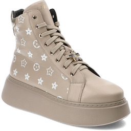 Libero Beżowe Sneakersy Obuwie Damskie Premium