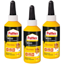 Klej do drewna PATTEX Express, 3 szt. -