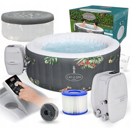 Bestway 60061 Aruba Lay-Z-Spa AirJet Jacuzzi Tropical