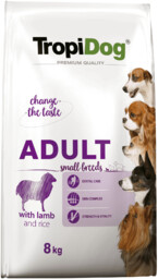 TROPIDOG Premium Adult Small Breeds z jagnięciną
