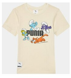 Puma T-Shirt Puma X The Smurfs 622981 Écru