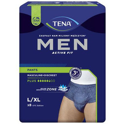 Majtki chłonne TENA Men Pants Plus L/XL, 8szt