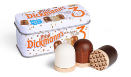 Drewniane ciepłe lody Mini Dickmann''s w puszce Erzi