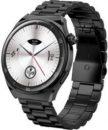 GARETT Smartwatch V12 CZARNY STALOWY - Zestaw