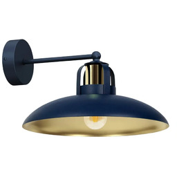 Lumes Granatowo-złoty kinkiet loftowy - 10X K482 G8-C52