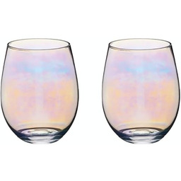 BarCraft, Perlig-Pink połyskujące szklanki do napojów z efektem