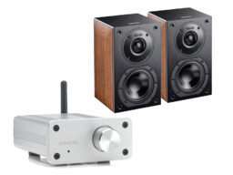 BoomBoom 460 (srebrny) + Nota 240 (orzech)
