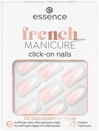 Essence French Manicure, Click-on Nails, sztuczne paznokcie, 02,